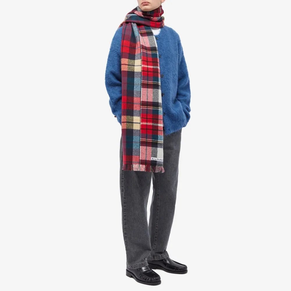 Acne Studios Vorata Tartan Patchwork Scarf