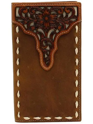 Ariat  tooled lace rodeo wallet