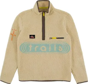 Cactus Jack by Travis Scott Trails Half-Zip Sherpa Pullover 'Cream', cream