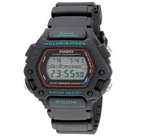 Casio Men's Watch Digital, Black Dial Black Resin Strap, DW-290-1VSD