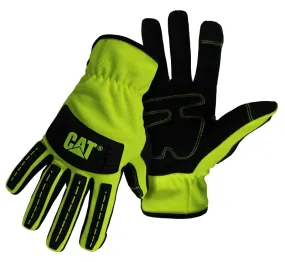 CAT CAT0122502X Utility Gloves, Men's, 2XL, Open Cuff, Spandex, Green :PR: QUANTITY: 1