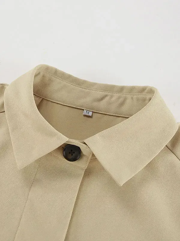 Classic Single Breasted Trench Coat