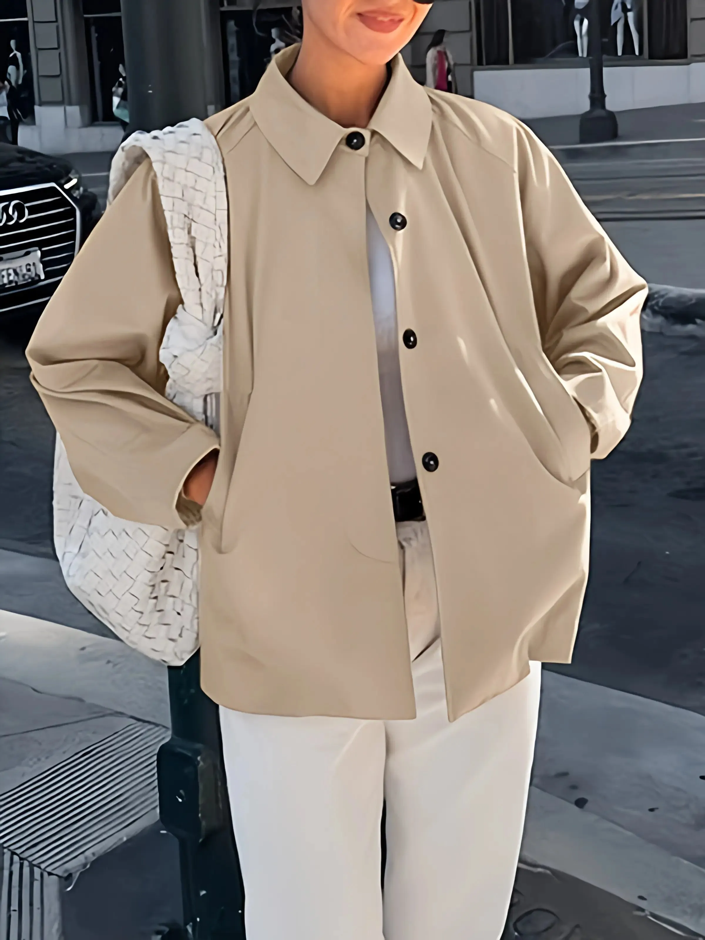 Classic Single Breasted Trench Coat