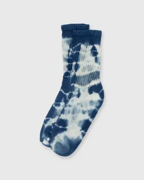 Indigo Dyed Retro Socks in Indigo