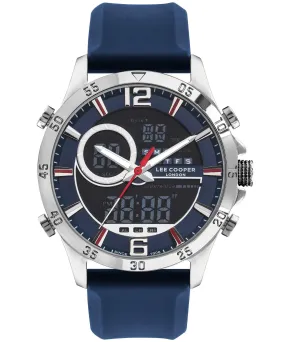 Lee Cooper  Men's Watch Blue Dial Blue Rubber Strap, LC07559.399