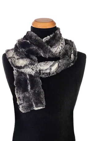 Men's Classic Scarf - Luxury Faux Fur in Honey Badger