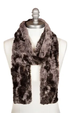 Men's Classic Scarf - Luxury Faux Fur in Mocha