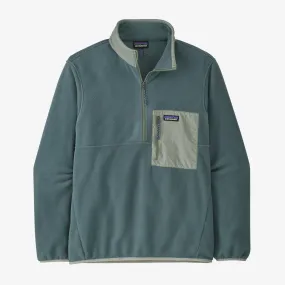 Men's fleece pullover with 1/2 zip Microdini Patagonia, nouveau green