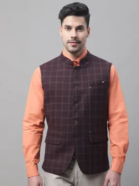 Men's Wine Waist Coat