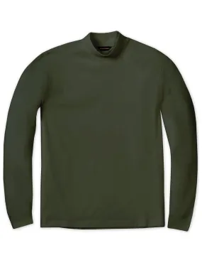 Peruvian Cotton Mock Turtleneck in Duffel by Scott Barber