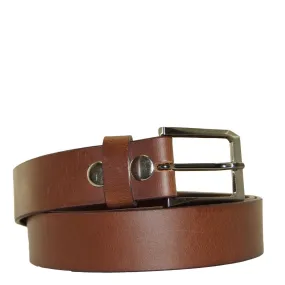 Replaceable Buckle Leather Belt - BOP1.5R TAN