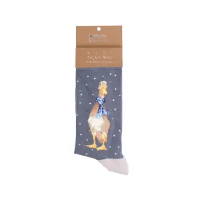 Wrendale Men's Christmas Scarves Duck Socks